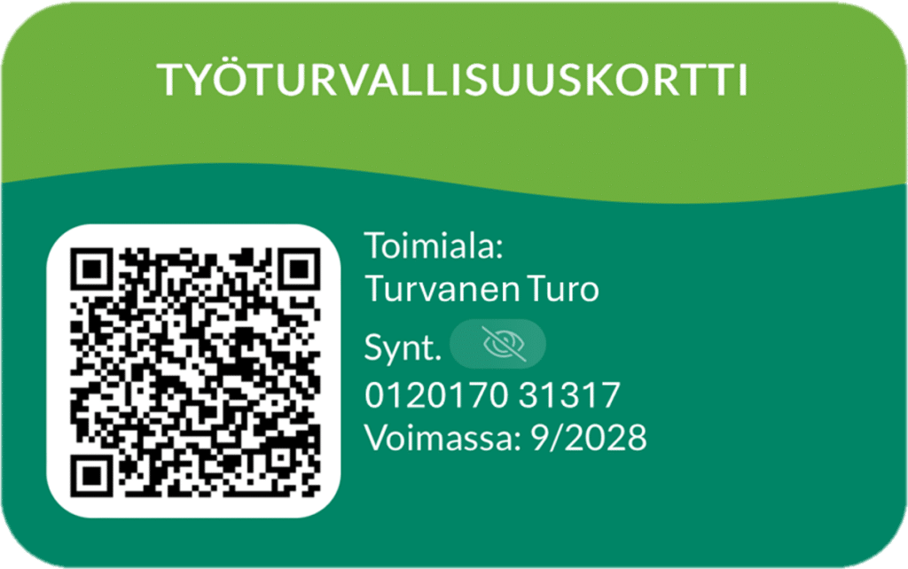 Työturvallisuuskortti mobiili