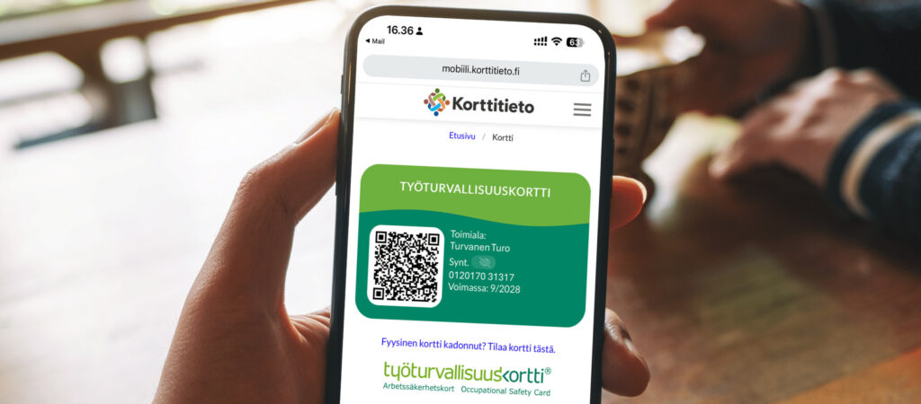 Kuinka Työturvallisuuskortti mobiili otetaan käyttöön